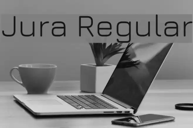 Jura Regular Font examples