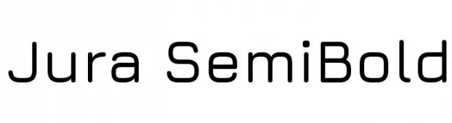 Jura SemiBold  フリーフォントのダウンロード