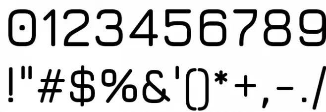 Jura SemiBold Font OTHER CHARS