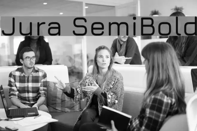 Jura SemiBold Font examples
