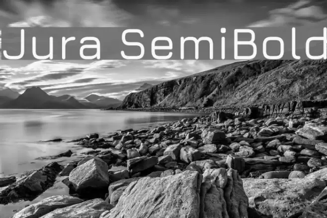 Jura SemiBold Font examples