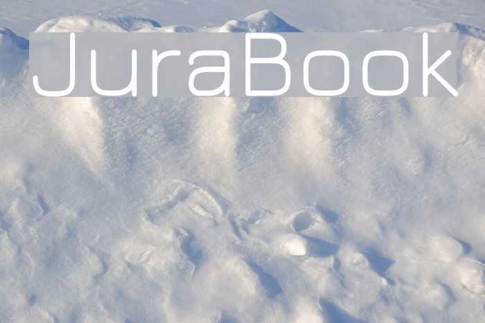 JuraBook Font examples
