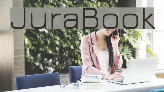 JuraBook Font examples