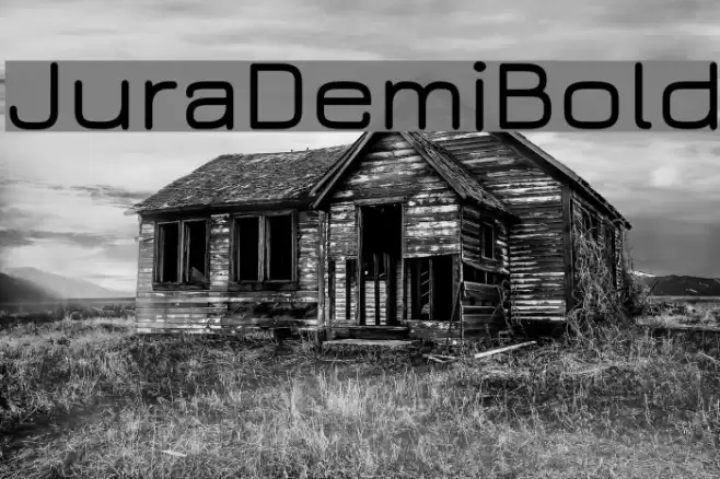 JuraDemiBold Font examples