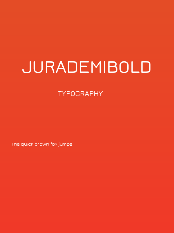 JuraDemiBold Poster