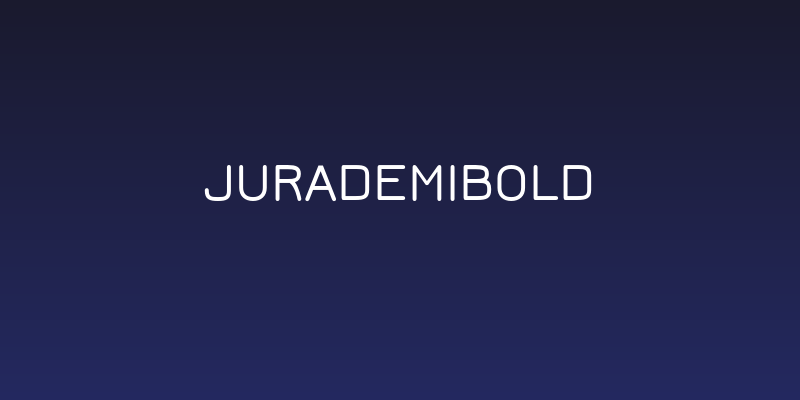 JuraDemiBold Social Header