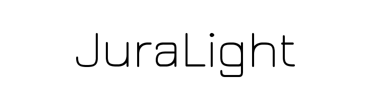 JuraLight  font caratteri gratis