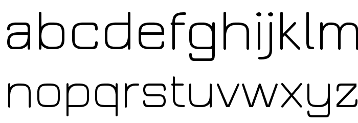 JuraLight Font LOWERCASE