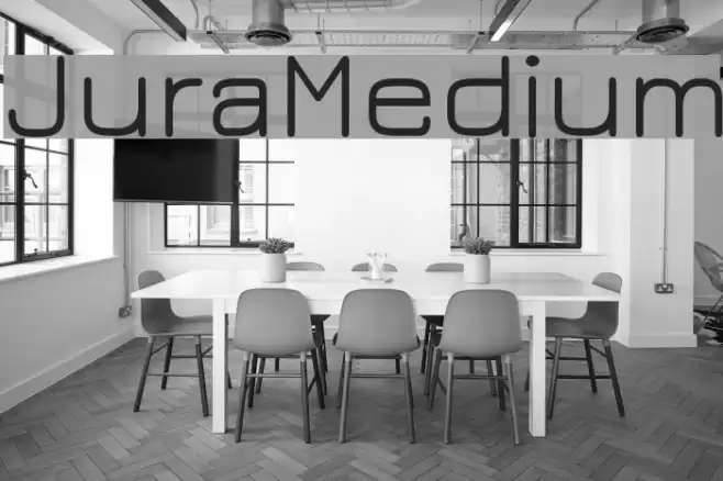 JuraMedium Font examples