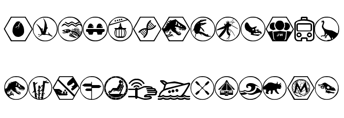 Jurassic World Font LOWERCASE