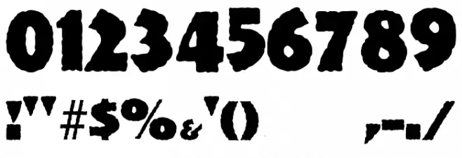 Jurassic Font OTHER CHARS