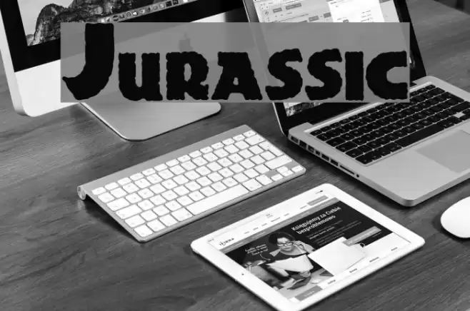 Jurassic Font examples