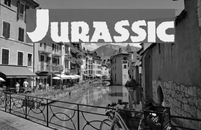 Jurassic Font examples