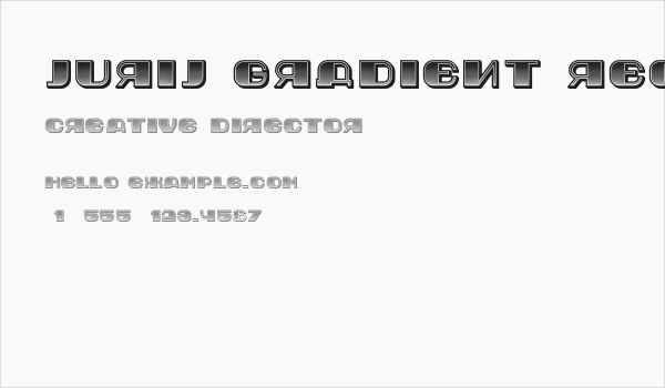 Jurij Gradient Regular Business Card