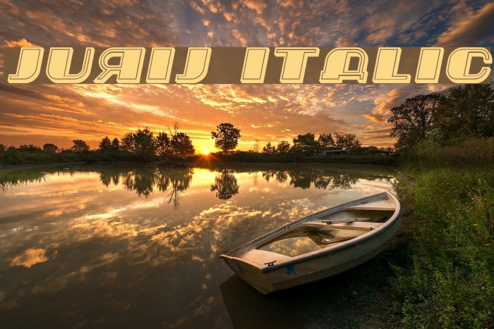 Jurij Italic Font examples