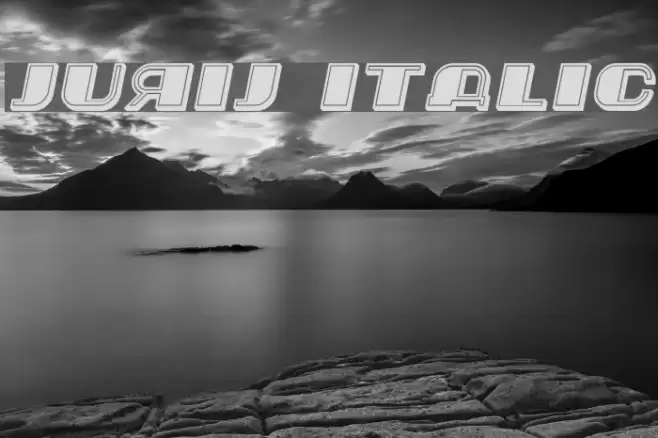 Jurij Italic Font examples