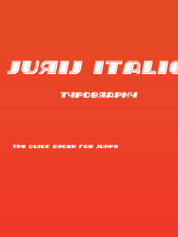 Jurij Italic Poster