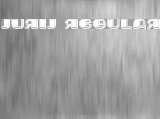 Jurij Regular Font examples