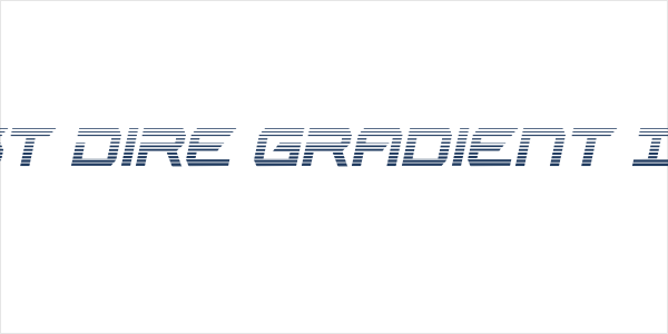 Jurist Dire Gradient Italic Logo