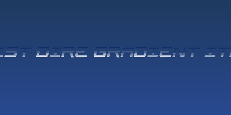 Jurist Dire Gradient Italic Social Header