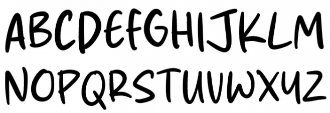 Jurnal Note Schriftart Groß