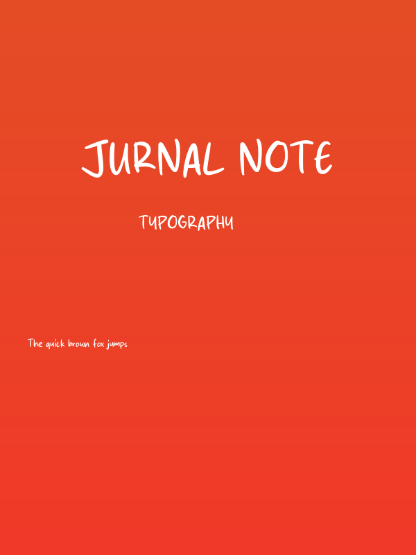 Jurnal Note Poster