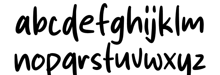 Jurnal Note Font LOWERCASE