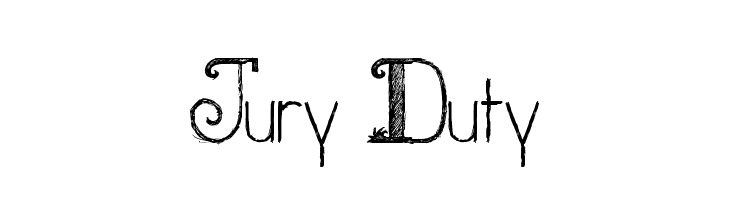 Jury Duty  免费字体下载