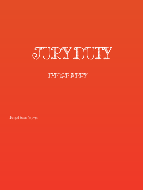 Jury Duty Poster