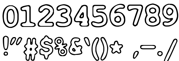 Just Another Courier Font OTHER CHARS