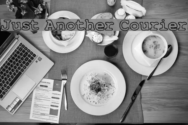 Just Another Courier Font examples