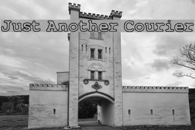 Just Another Courier Font examples