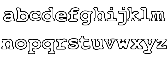 Just Another Courier Font LOWERCASE