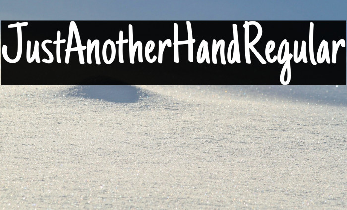 Just Another Hand Regular Example 3