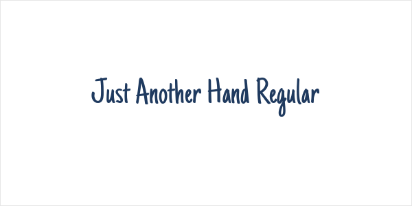 Just Another Hand Regular Logo
