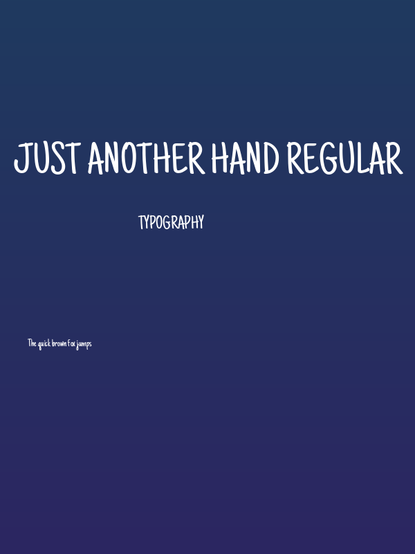 Just Another Hand Regular Poster