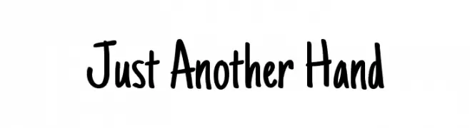 Just Another Hand  Frei Schriftart Herunterladen