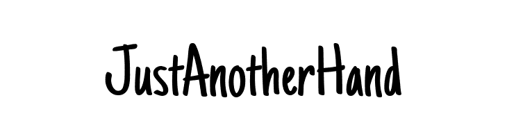 Just Another Hand  Fuentes Gratis Descargar