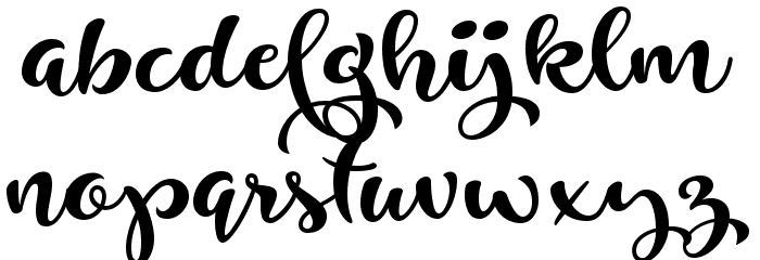 Just Be Demo Regular Font LOWERCASE