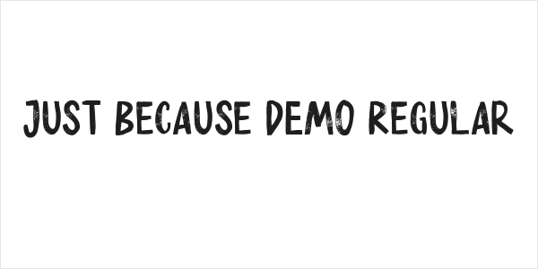 Just Because DEMO Regular Logo