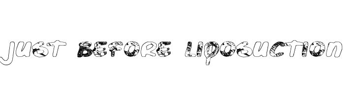Just Before Liposuction  Free Fonts Download