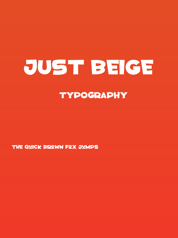 Just Beige Poster