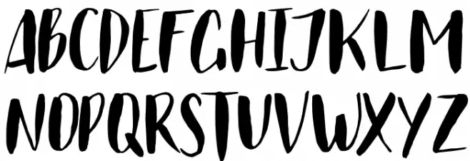 Just Believe Caps Font LOWERCASE
