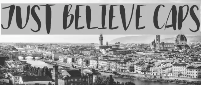 Just Believe Caps Font examples