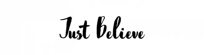 Just Believe  font caratteri gratis