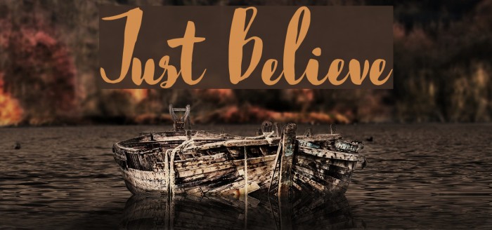 Just Believe Font examples