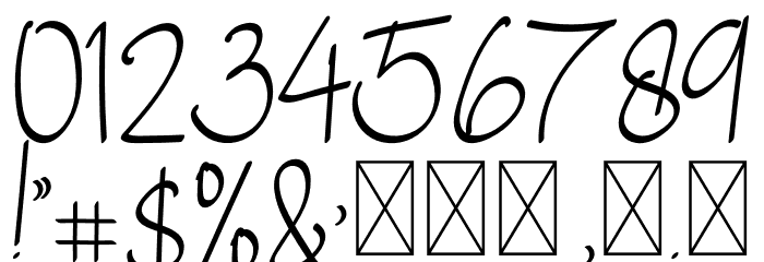 Just Blossom Font OTHER CHARS