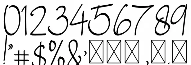 Just Blossom Font OTHER CHARS