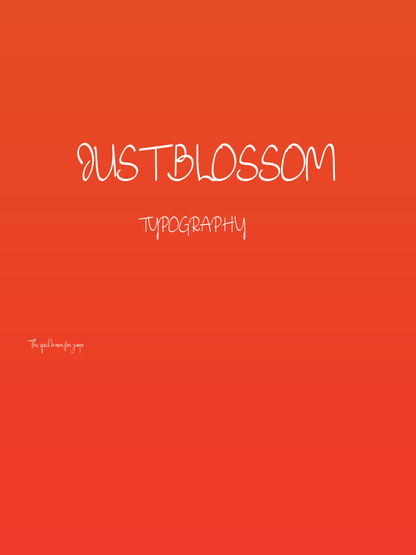 Just Blossom Poster
