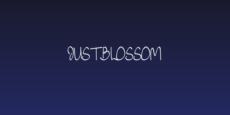 Just Blossom Social Header